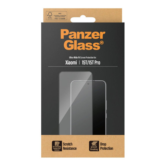 Szkło hartowane UWF do Xiaomi 15T/15T Pro, Czarne, PanzerGlass