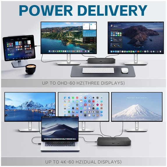Stacja dokujaca (USB-C) i 130W Adapter do Dell WD19S K20A001, Refurbished
