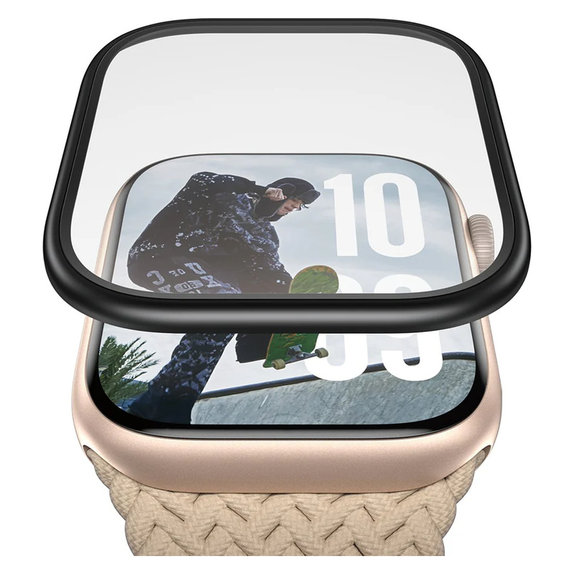 Szkło hartowane UWF METALLIC do Apple Watch 11/10 46 mm, Czarne, PanzerGlass
