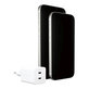 Adapter podróżny Grand Prix 2x USB-C, GaN, 45 W PD, Srebrno-biały, PanzerGlass