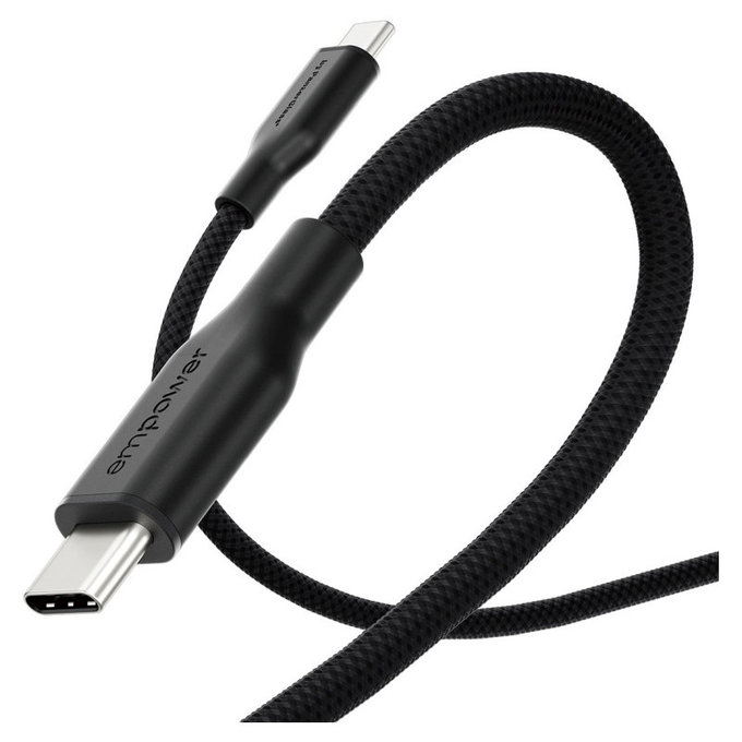 Kabel USB-C, 60 W, Racing, 1, 2 m, Space Black, PanzerGlass