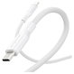 Kabel USB-C, 60 W, Racing, 1,2 m, srebrno-biały, PanzerGlass