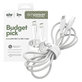 Kabel USB-C, 60 W, Racing, 2 m, Srebrno-biały, PanzerGlass