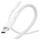 Kabel USB-C, 240 W, Racing, 1,2 m, srebrno-biały, PanzerGlass