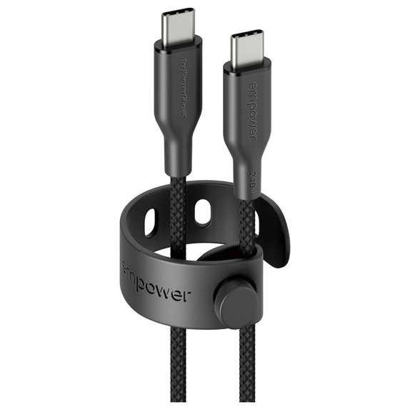 Kabel USB-C, 240 W, Racing, 2 m, Space Black, PanzerGlass