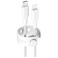 Kabel USB-C/Lightning, 60 W, Racing, 1, 2 m, Srebrno-biały, PanzerGlass