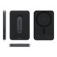 Bezprzewodowy PowerBank 5000 mAh z obrotową podstawką, 20 W, kompatybilny z MagSafe, Qi2/USB-C, Space Black, empower