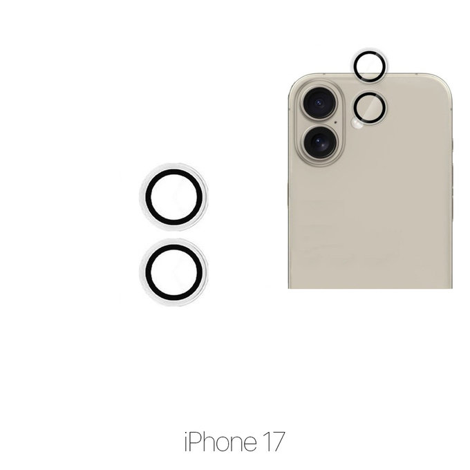 Ochraniacz soczewki tylnego aparatu bez ramki do iPhone 17