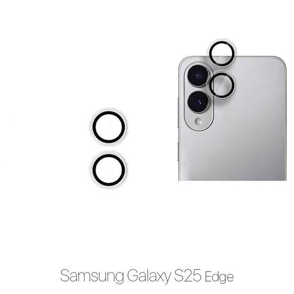 Ochraniacz soczewki tylnego aparatu bez ramki do Samsung S25 Edge