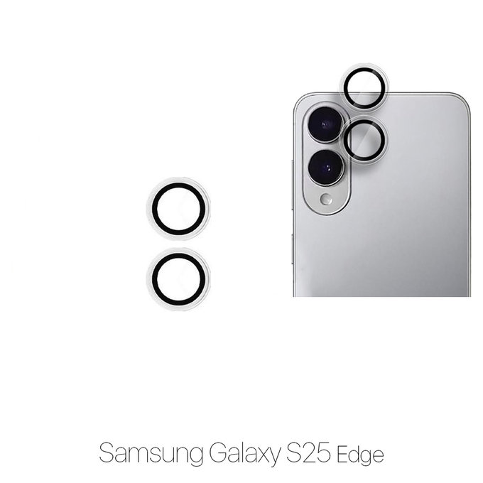 Ochraniacz soczewki tylnego aparatu bez ramki do Samsung S25 Edge