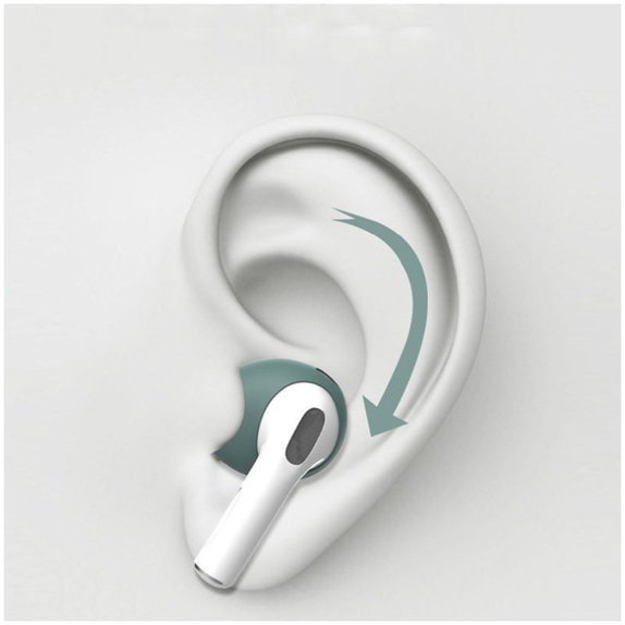 Zapasowe silikonowe końcówki do Apple AirPods 3, Czarny