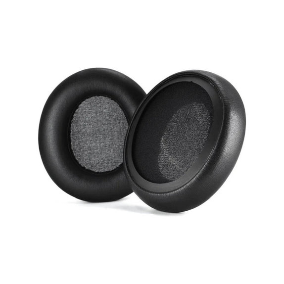 Zapasowe nauszniki do SteelSeries Arctis Nova 1, 3, 5, 7, 9, Pro Wired, pianka memory i skóra PU, Czarny, 1 para