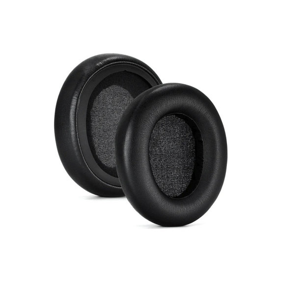 Zapasowe nauszniki do SteelSeries Arctis Nova 1, 3, 5, 7, 9, Pro Wired, pianka memory i skóra PU, Czarny, 1 para