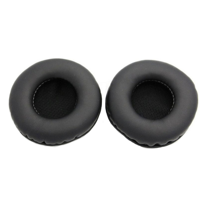 Zapasowe nauszniki do AKG K518, K518DJ, K81, K518LE, pianka memory i skóra PU, Czarny, 1 para