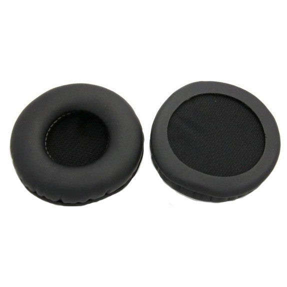 Zapasowe nauszniki do AKG K518, K518DJ, K81, K518LE, pianka memory i skóra PU, Czarny, 1 para