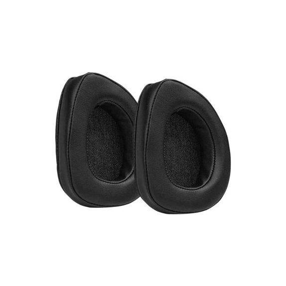 Zapasowe nauszniki do Asus Rog Delta, Delta S, pianka memory i skóra PU, Czarny, 1 para
