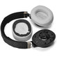 Zapasowe nauszniki do JBL Live 650BTNC, 660NC, E65BTNC, Duet NC, pianka memory i tkanina, Szary, 1 para