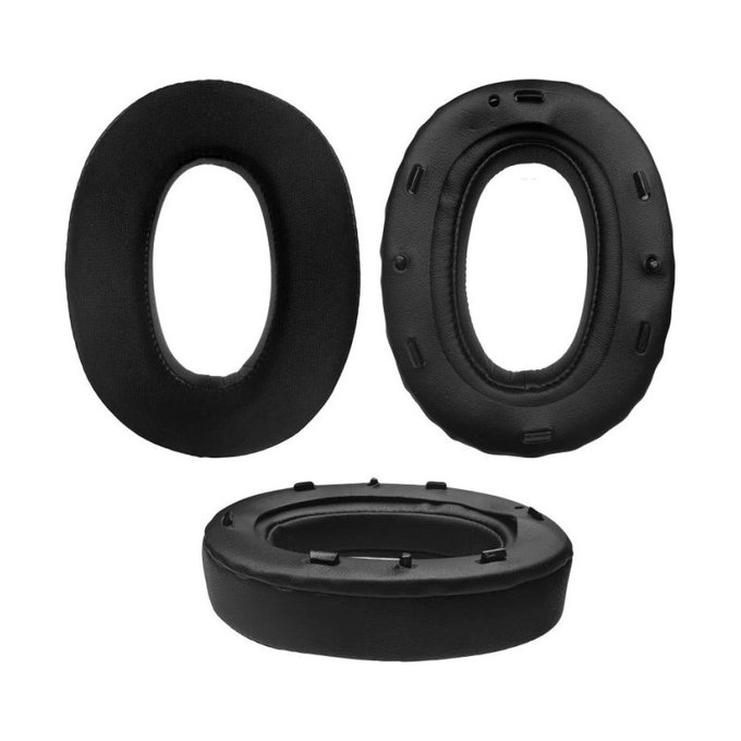 Zapasowe nauszniki do Sony WH-1000XM2, pianka memory + neopren, Czarny, żel chłodzący, 1 para