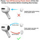 Zapasowe silikonowe końcówki do Apple AirPods 3 Pro, zestaw 3 szt. (L, M, S), Białe