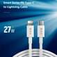 Kabel Lightning / USB-C Smart, PD 27W, 2m, biały, Devia