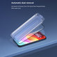Szkło hartowane FullCover z aplikatorem do iPhone 15 Pro, Devia