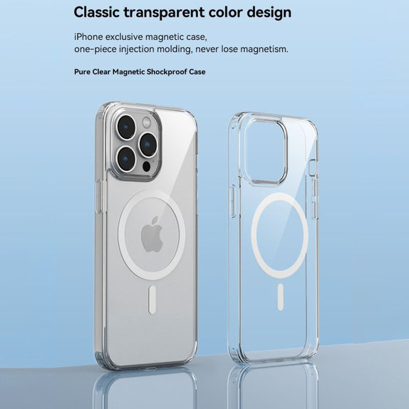 Etui Clear z MagSafe do iPhone 15 Plus, przezroczyste, Devia
