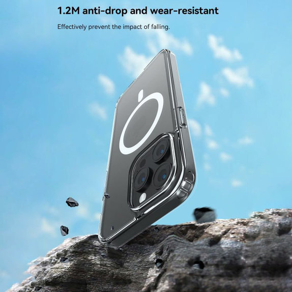 Etui Clear z MagSafe do iPhone 15 Plus, przezroczyste, Devia