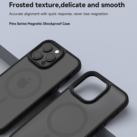 Etui Pino z MagSafe do iPhone 15, Czarne, Devia
