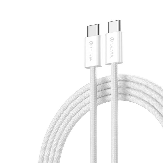 Kabel USB-C / USB-C Smart, PD 60W, 1m, biały, Devia