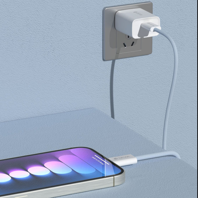 Kabel USB-C / USB-C Smart, PD 60W, 1m, biały, Devia