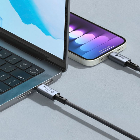 Kabel USB-C / USB-C Extreme Speed, 240W, 8K 60Hz, 1m, czarny, Devia