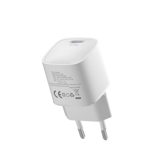 Ładowarka Mini USB-C, PD 30W, biała, Devia