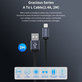 Kabel Lightning / USB Gracious, 2,4A, 2m, czarny, Devia