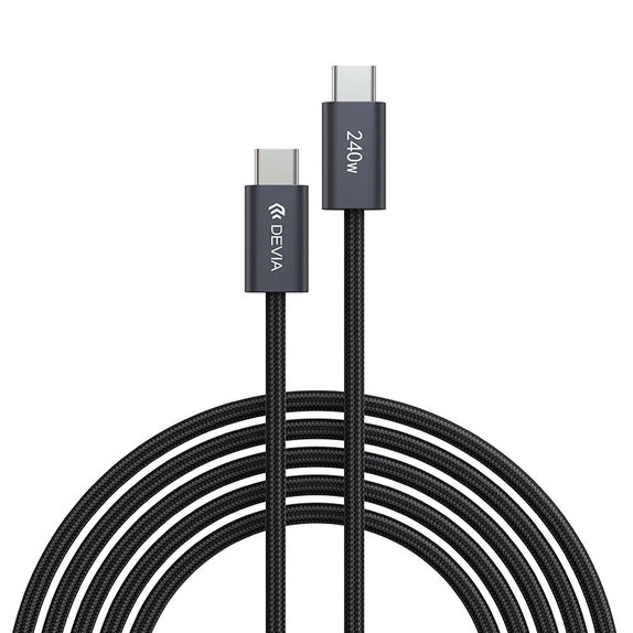Kabel USB-C / USB-C Extreme Speed, PD 240W, 2m, czarny, Devia