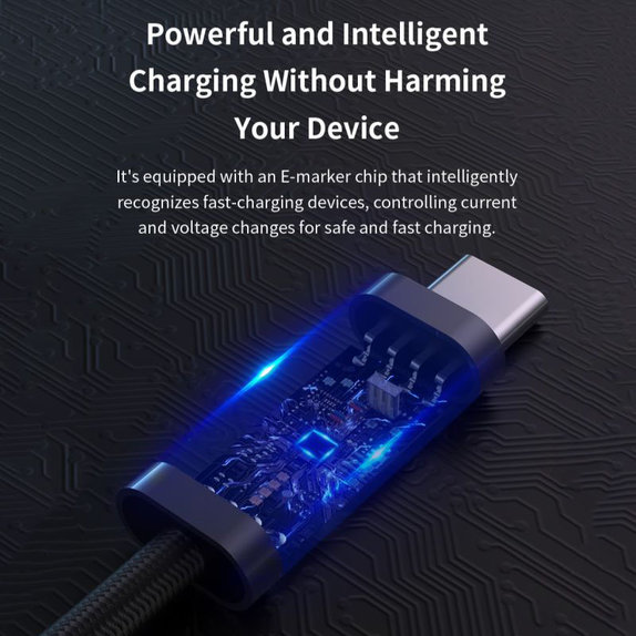 Kabel USB-C / USB-C Extreme Speed, PD 240W, 2m, czarny, Devia