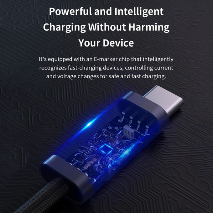 Kabel USB-C / USB-C Extreme Speed, PD 240W, 2m, czarny, Devia