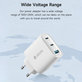 Ładowarka Extreme Speed, 2x USB-C + USB-A, PD 65W, biała, Devia