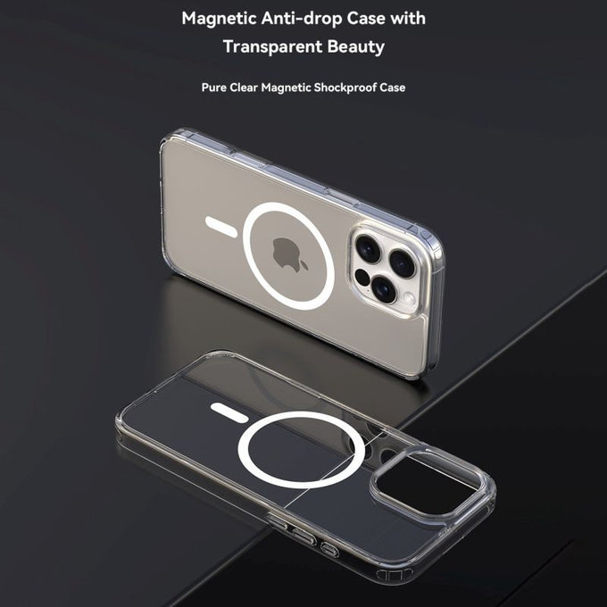 Etui Clear z MagSafe do iPhone 16 Pro, przezroczyste, Devia
