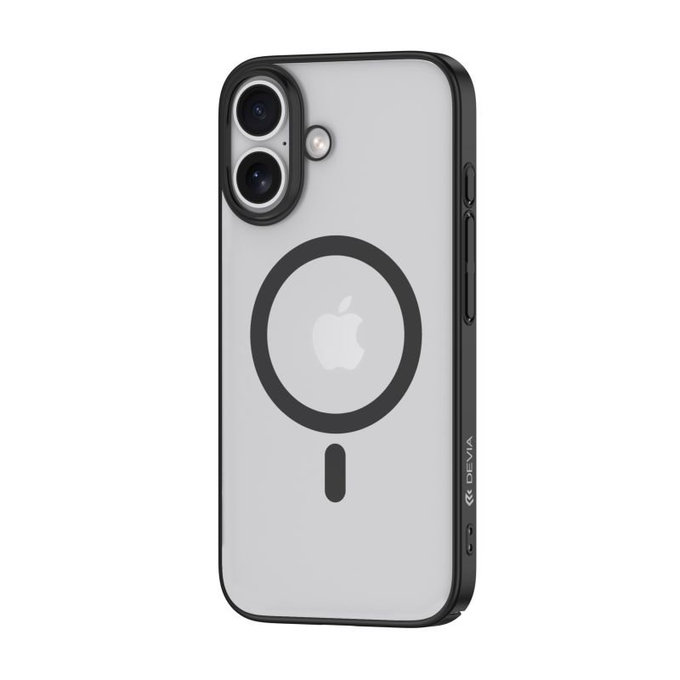 Etui Glimmer z MagSafe do iPhone 16, Czarne, Devia