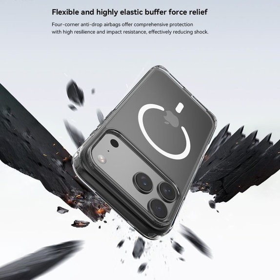 Etui Clear z MagSafe do iPhone 17, przezroczyste, Devia