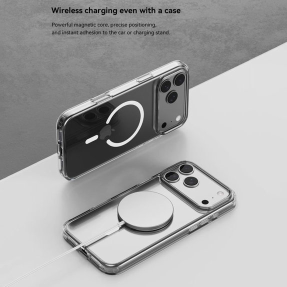 Etui Clear z MagSafe do iPhone 17, przezroczyste, Devia
