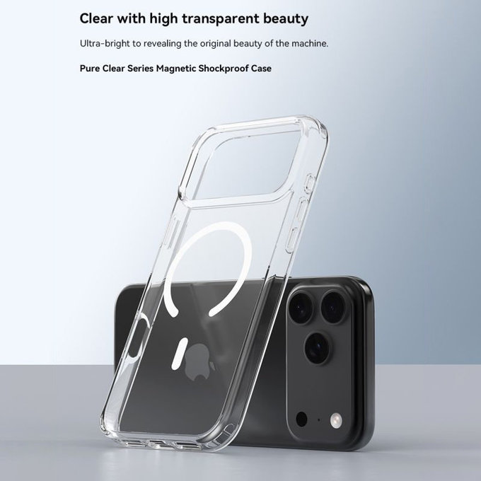 Etui Clear z MagSafe do iPhone 17 Pro, przezroczyste, Devia
