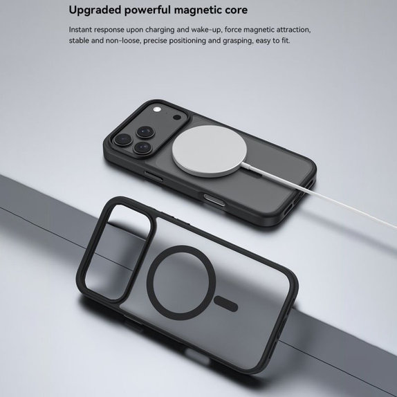 Etui Pino z MagSafe do iPhone 17, Czarne, Devia
