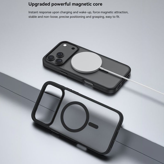 Etui Pino z MagSafe do iPhone 17 Pro, Czarne, Devia