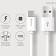Kabel USB / USB-C Smart, 2.1A, 1m, biały, Devia