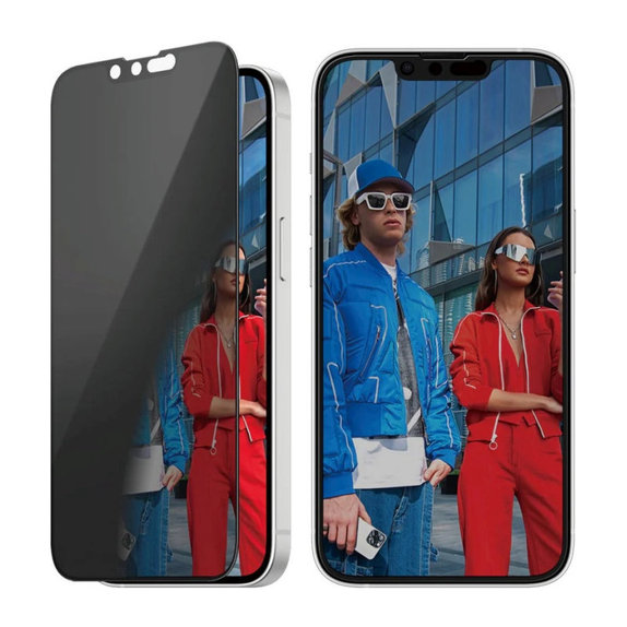 Szkło hartowane UWF Privacy do iPhone 17e/16e/14/13/13 Pro, Czarne, PanzerGlass