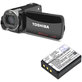 Bateria do Toshiba Camileo X200, X400, 1600mAh, Li-Ion, 3.7V, PA3985, HQ