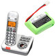 Bateria do SWITEL MD9300, 9500, AUDIOLINE Dect 7500, 7501, 400mAh, Ni-MH, 2.4V, SL30013, HQ