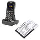Bateria do Doro Primo 365, 1300mAh, Li-Ion, 3.7V, RCB01, HQ