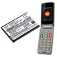 Bateria do Saiet Lumina, Ready, Single, Brondi Amico Favoloso, Gigaset GI390, 590, 800mAh, Li-Ion, 3.7V, V30145-K1310-X470, HQ